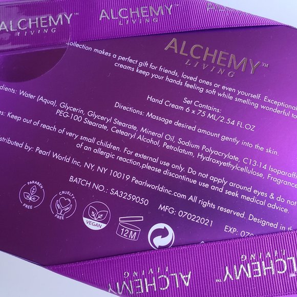 Alchemy Living Hand Cream Therapy Gift Set  6-Piece Set (6 x 2.54 fl oz) - Picture 5 of 6